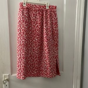 J Crew midi skirt with small slit